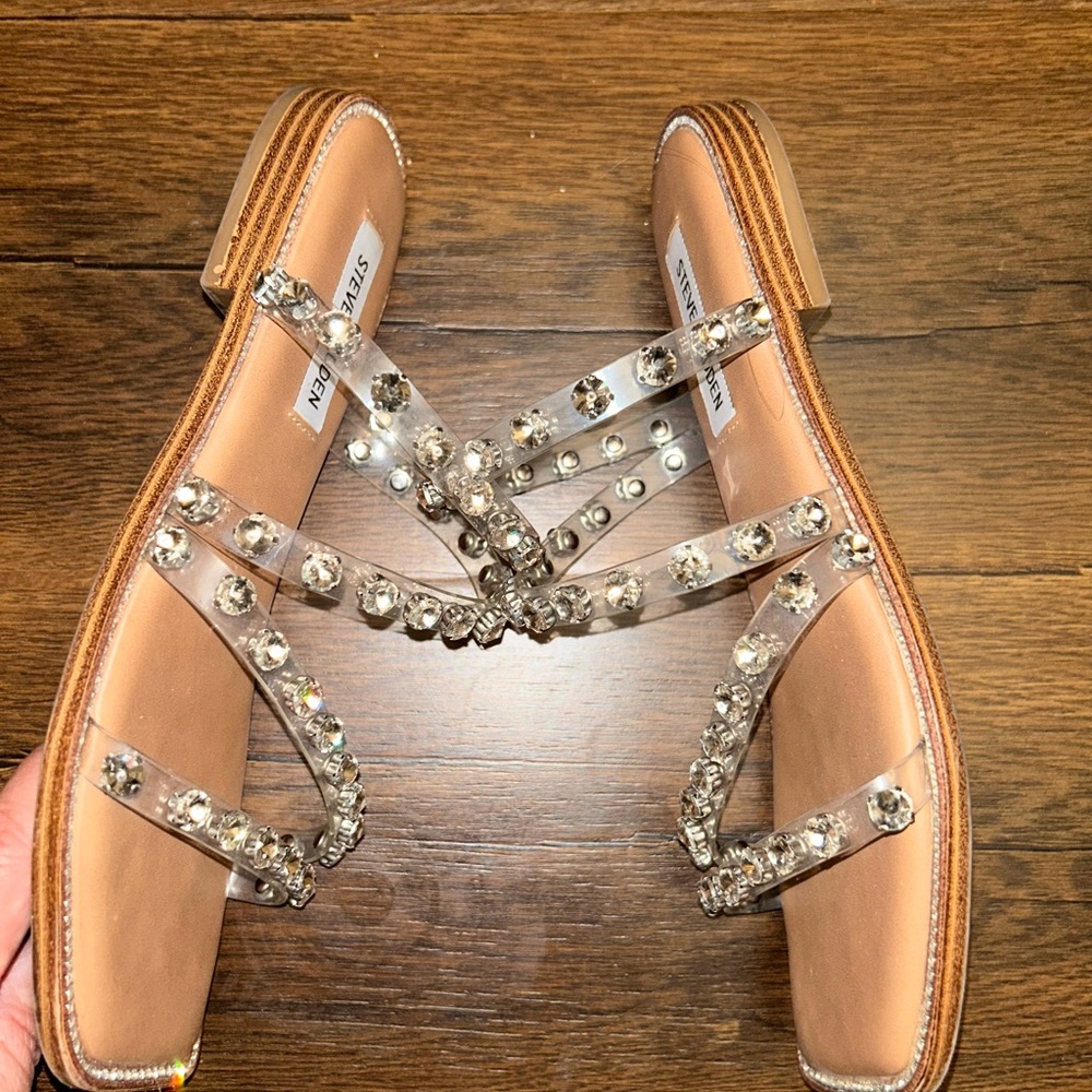 Steve Madden Rhinestone Sandals - Picture 4 of 10